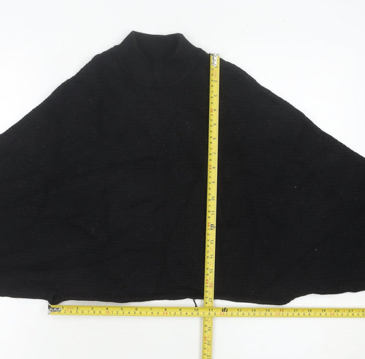 AllSaints Women’s Black XS Merino Wool Mock Neck Jumper