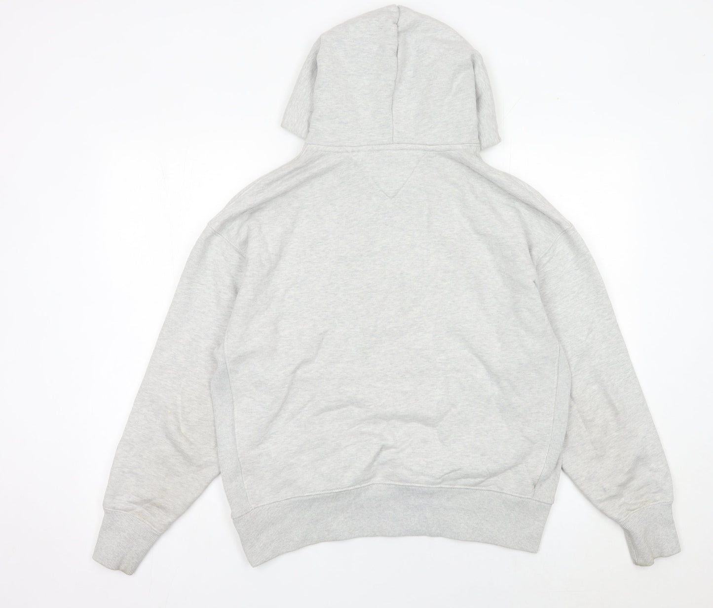 Tommy Jeans Men’s Grey Pullover Hoodie Small Logo Cotton