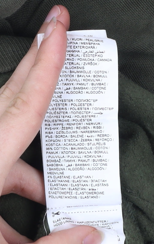 Puma Boys Green Pullover Hoodie 11-12 Years Logo Sports Casual