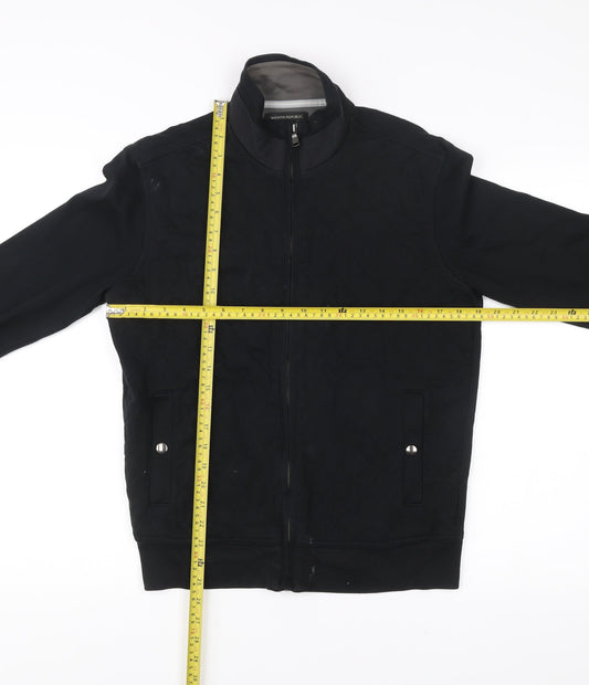 Banana Republic Men's Black Small Quilted Cotton Jacket