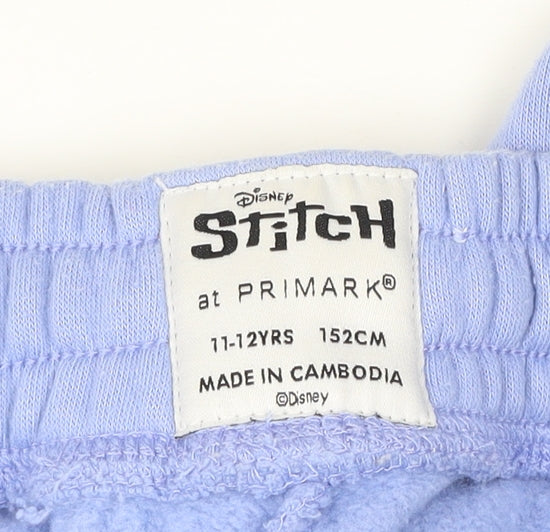 Additional view of Disney Stitch girls’ blue jogger sweatpants 11-12 years primark cotton blend