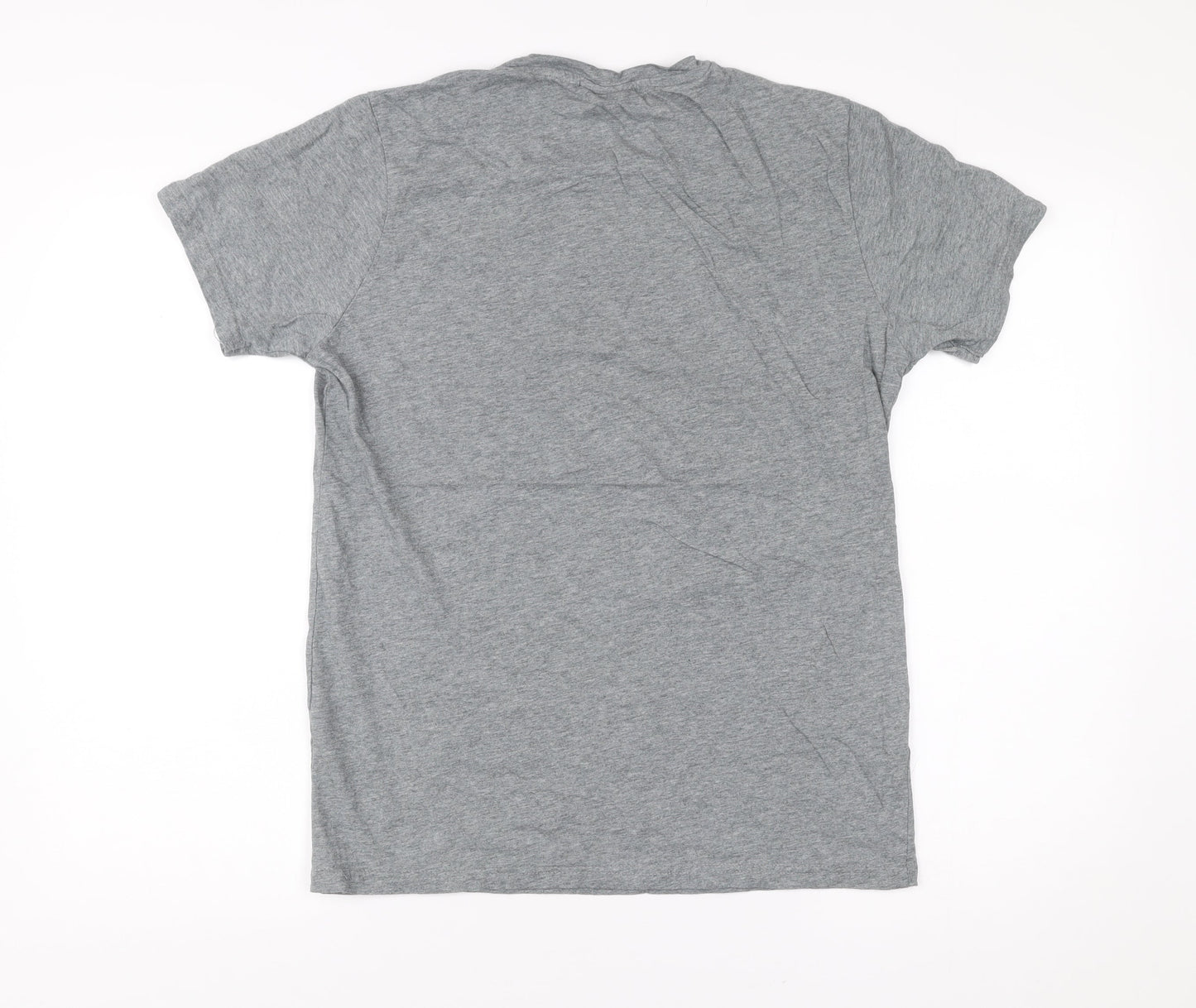 McKenzie Mens Grey Graphic Print T-Shirt Size M Short Sleeve Cotton