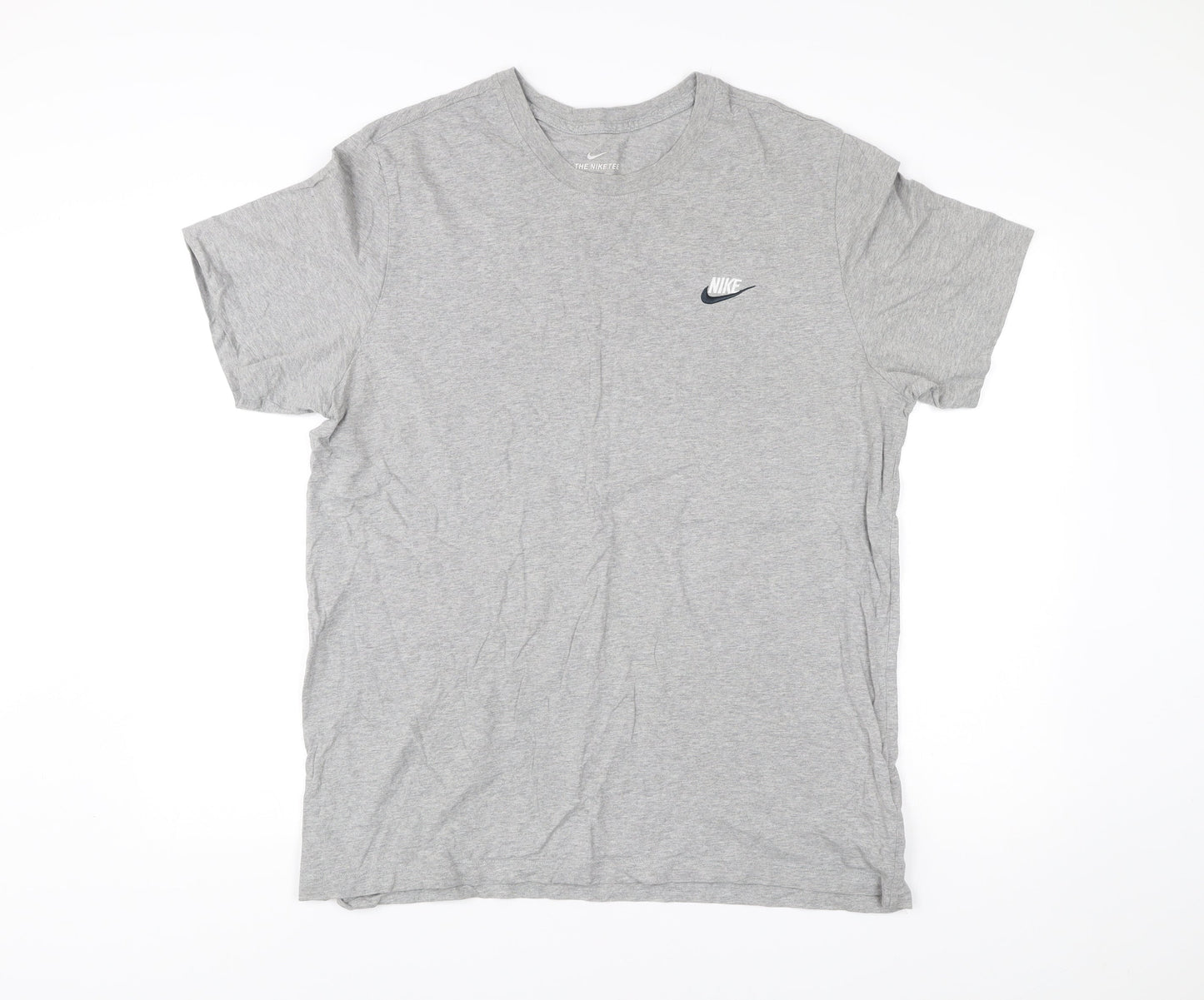 Nike Men’s Grey XL T-Shirt Short Sleeve Crew Neck Cotton