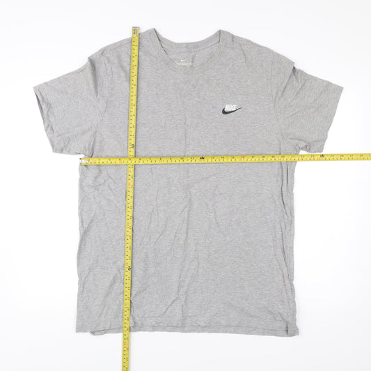 Nike Men’s Grey XL T-Shirt Short Sleeve Crew Neck Cotton