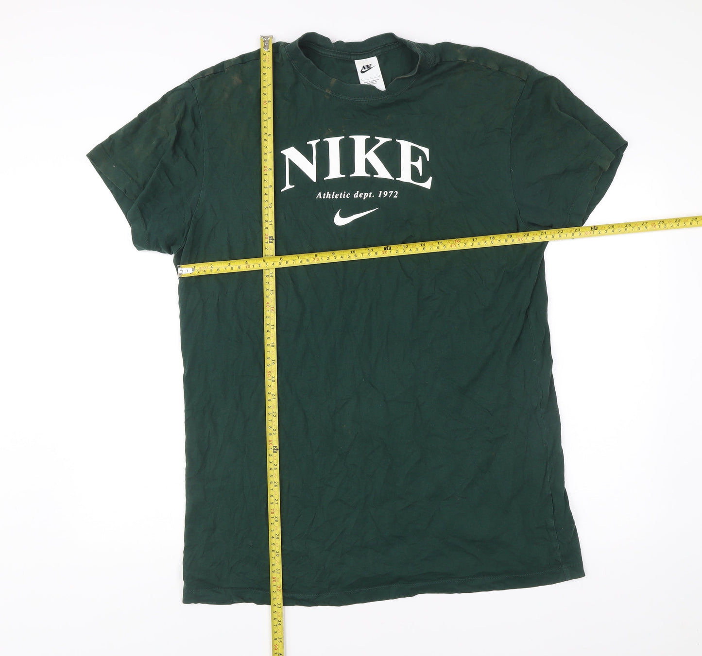 Nike Men’s Green L Graphic Sports Cotton T-Shirt