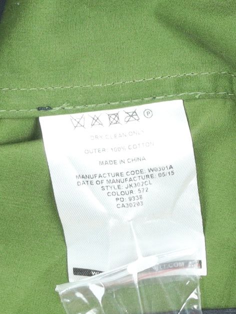 Lyle & Scott Men's Black Cotton Hooded Jacket Size M Casual Zip Coat