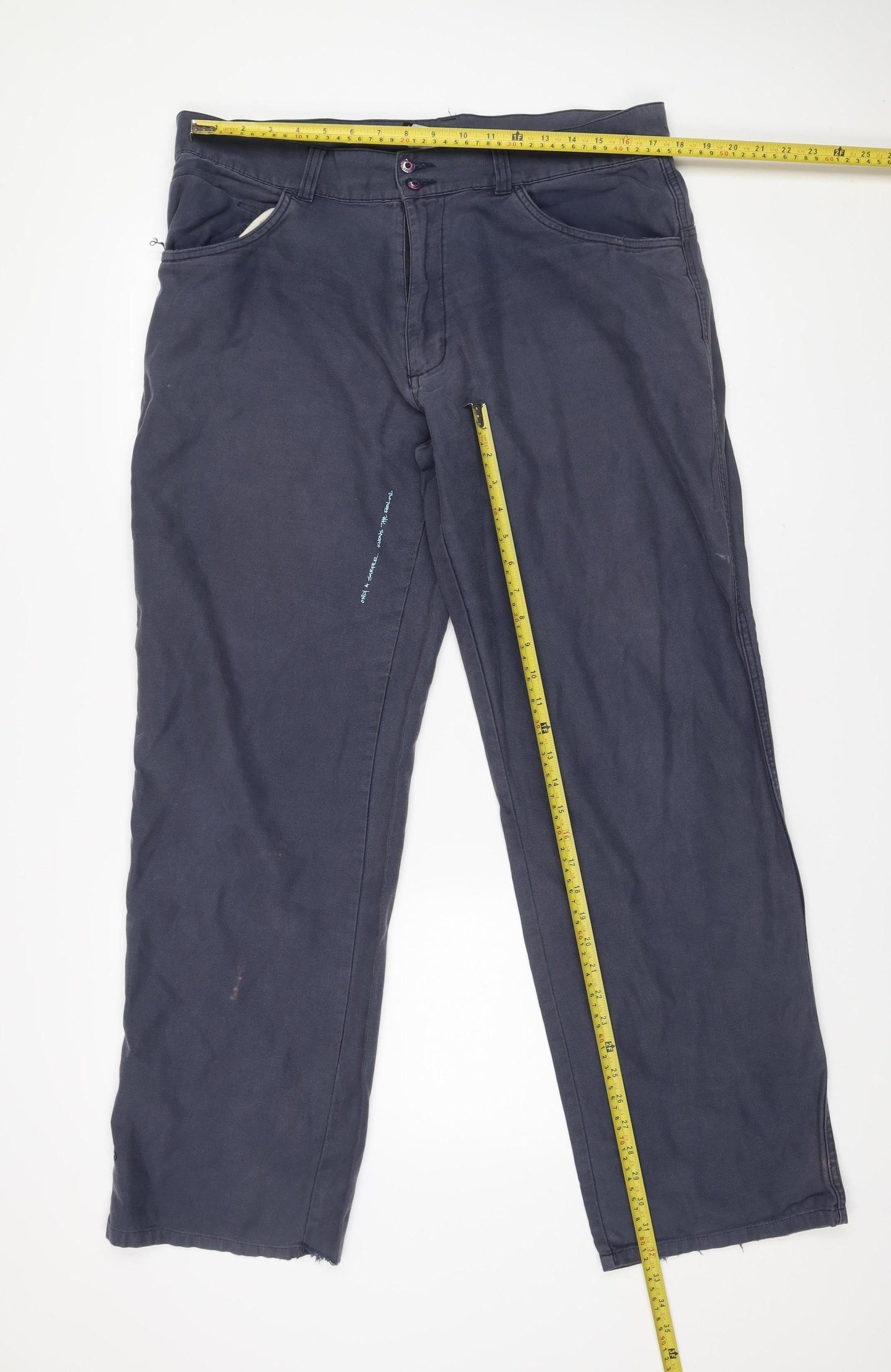 Billabong Men’s Blue Chino Trousers Size 36 Straight Cotton
