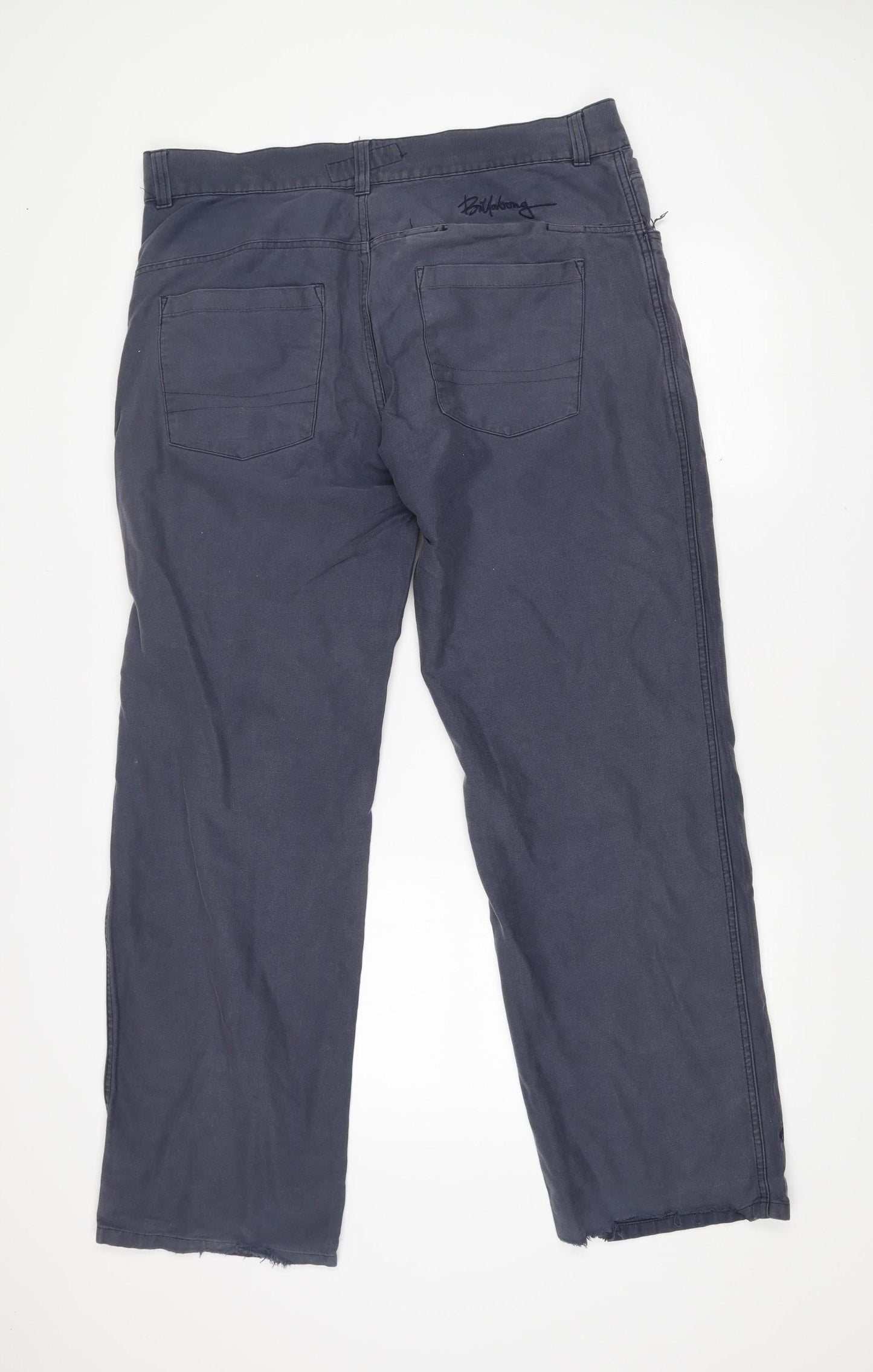 Billabong Men’s Blue Chino Trousers Size 36 Straight Cotton
