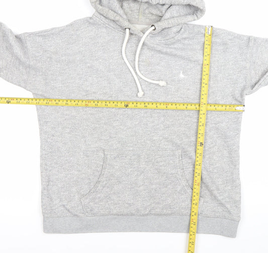 Jack Wills Womens Grey Hoodie Pullover UK 8 Cotton Blend Casual