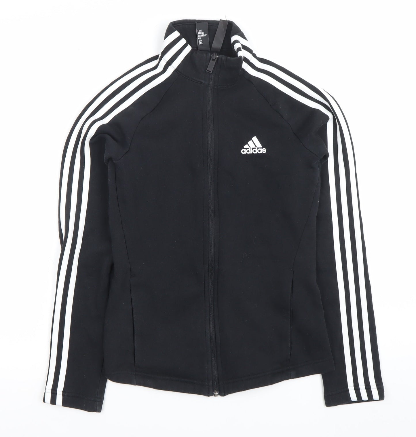 Adidas Women’s Black XS Full Zip Sweatshirt Jacket Slim Fit