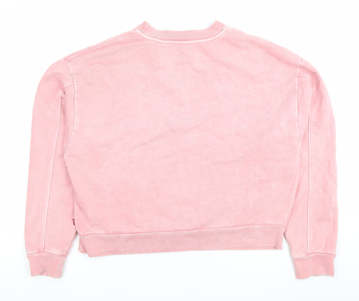 Levi's Womens Pink Embroidered Logo Pullover Sweatshirt XS