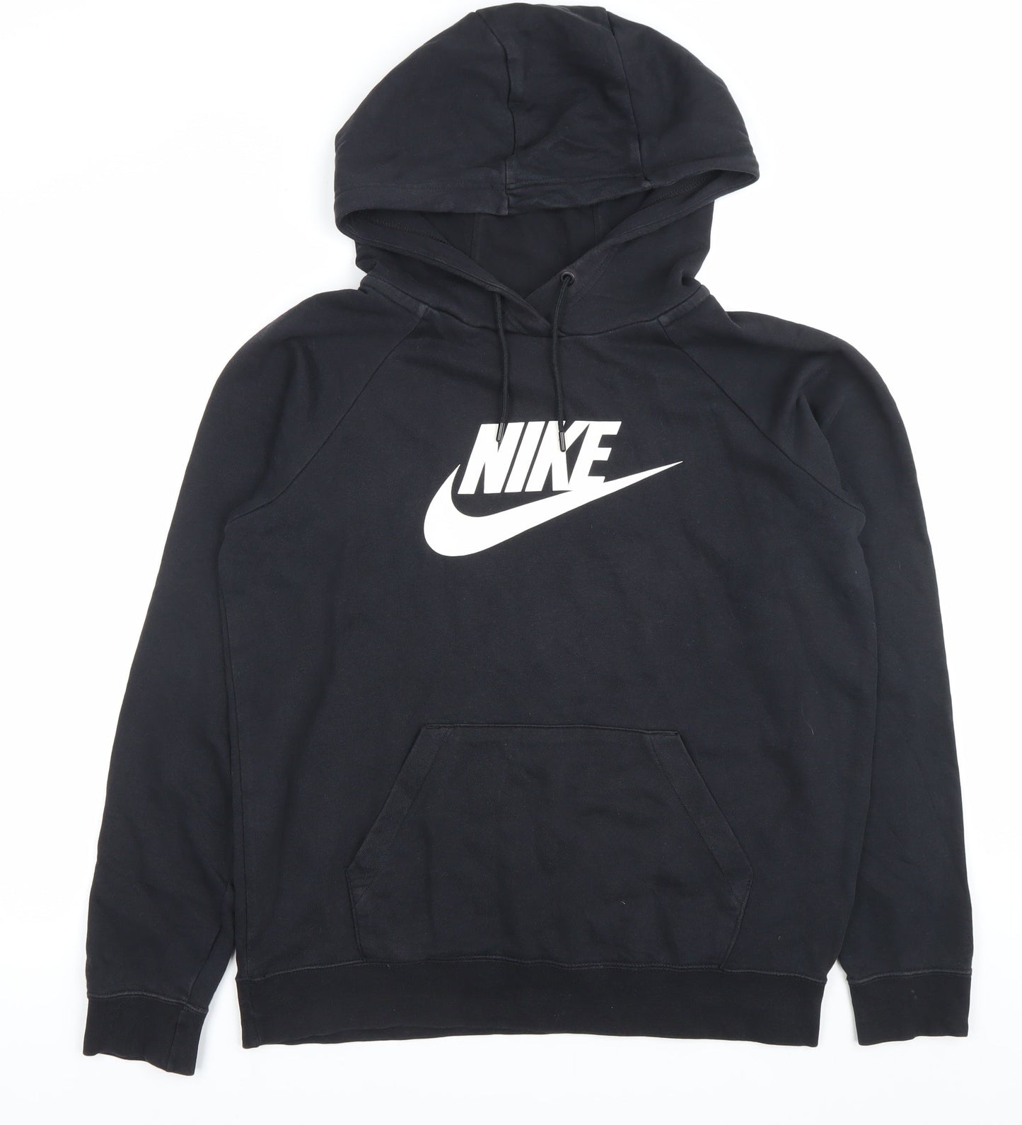 Nike Men's Black Pullover Hoodie M Logo Sportswear Fleece
