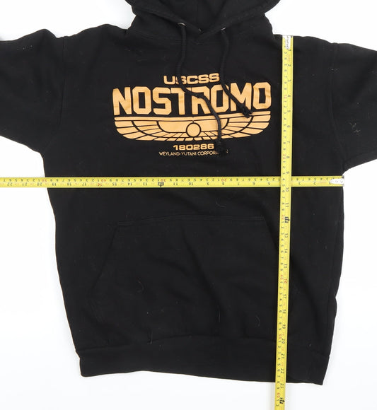 Stars & Stripes Men’s Black Nostromo Pullover Hoodie M Graphic Movie Style