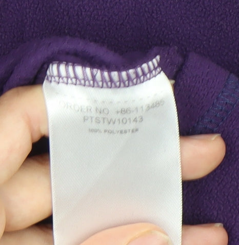 Peter Storm Women’s Purple Fleece Sweatshirt Size 8 Half Zip Outdoor