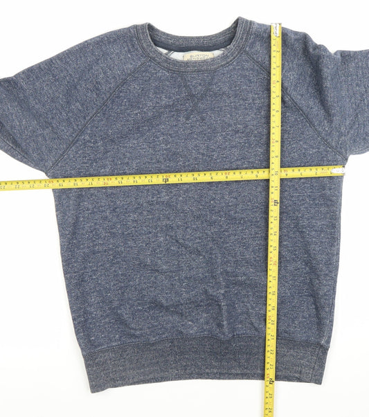 Burton Menswear London Men’s Blue Small Crew Neck Sweatshirt