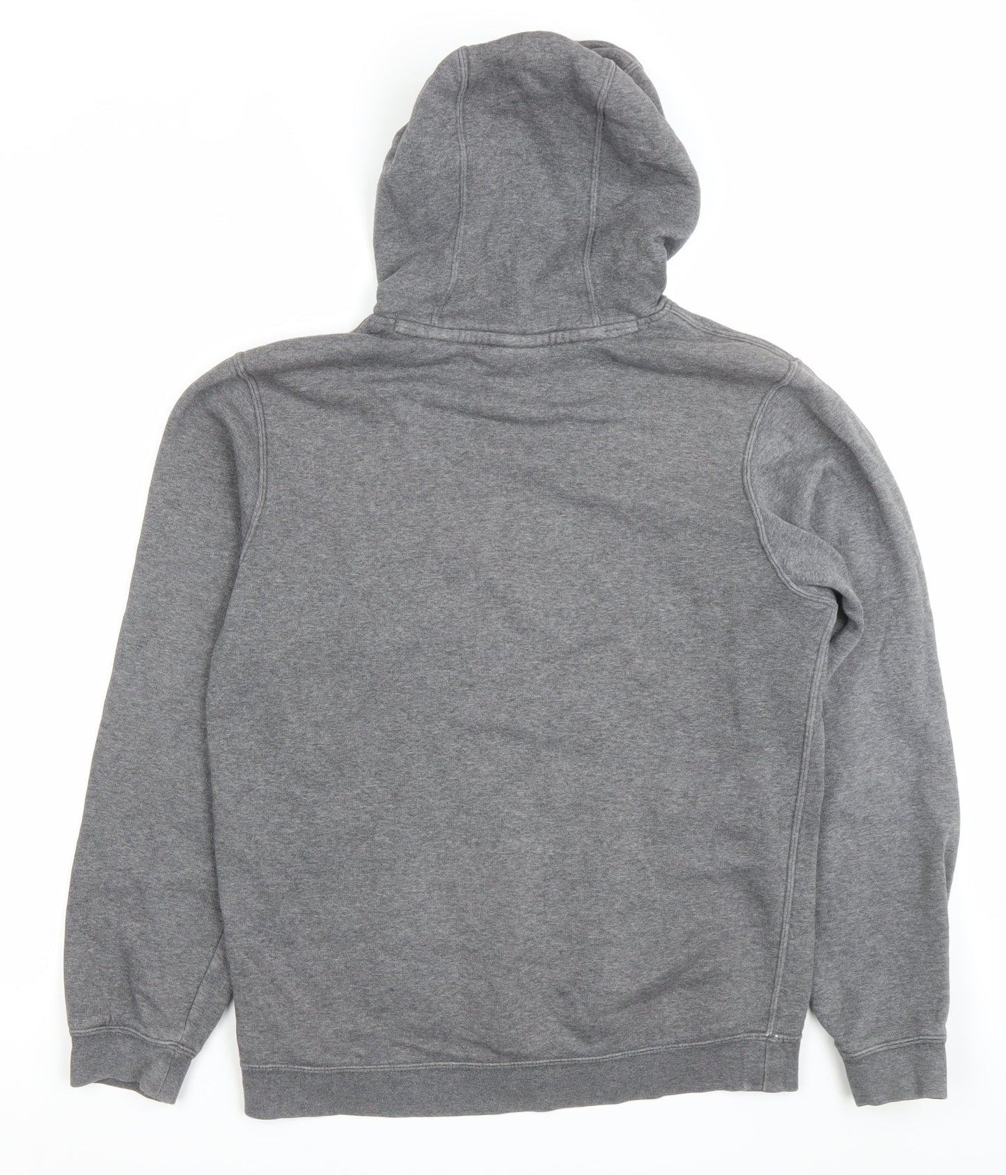 Nike Men’s Grey Small Pullover Hoodie Sweatshirt with Logo
