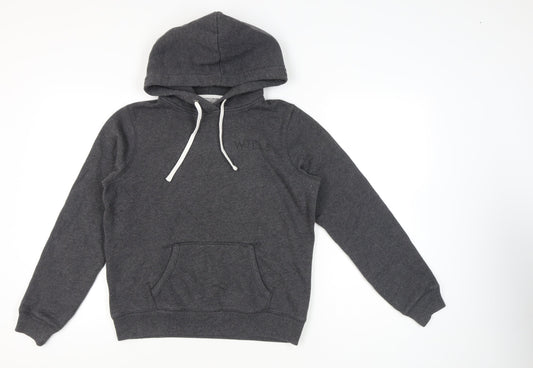Jack Wills Womens Grey Pullover Hoodie Size 14 Regular Fit