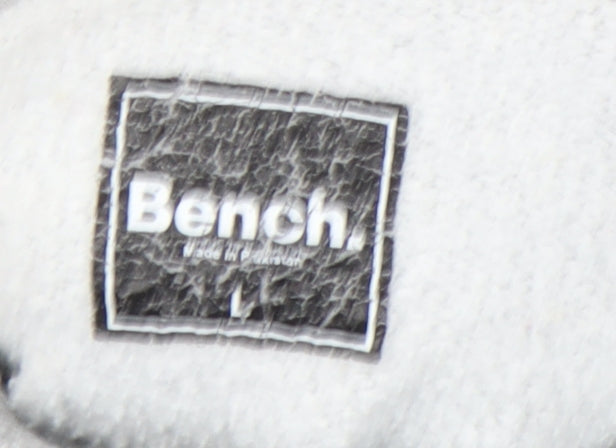 Mens UK L Regular Bench Grey Pullover Hoodie