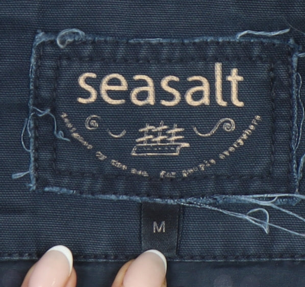 Seasalt Womens Blue Organic Cotton Mid-Length Jacket M