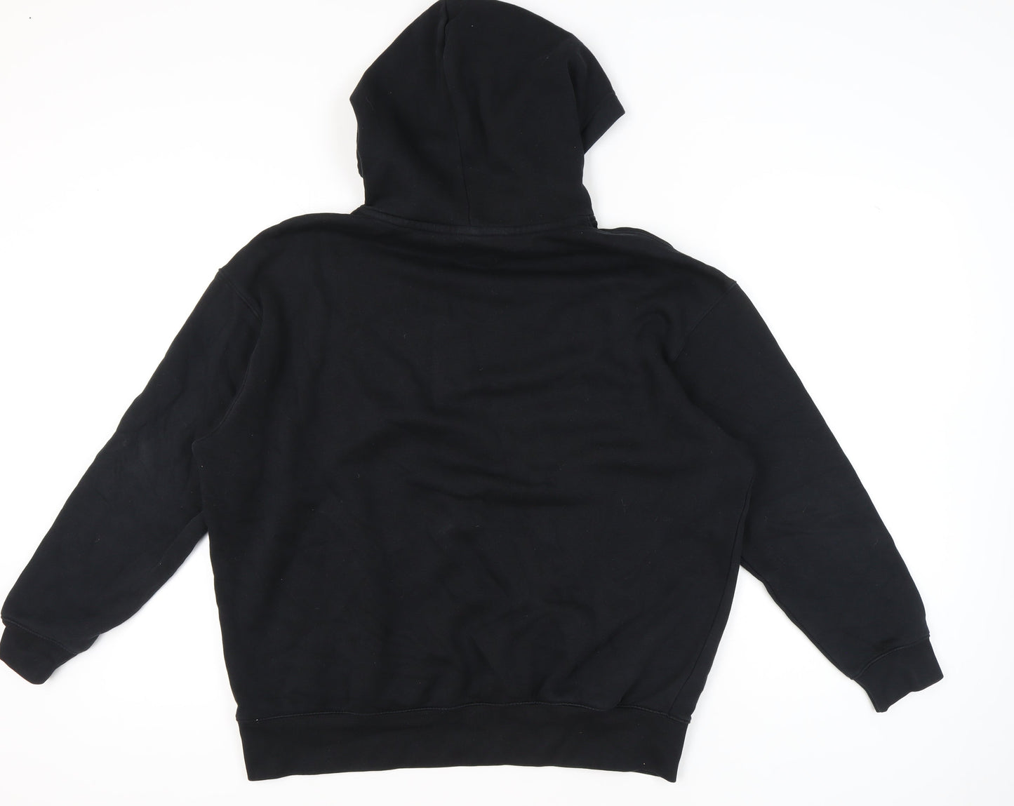 Nike Unisex Adults Black Pullover Hoodie M Logo Sports Fleece