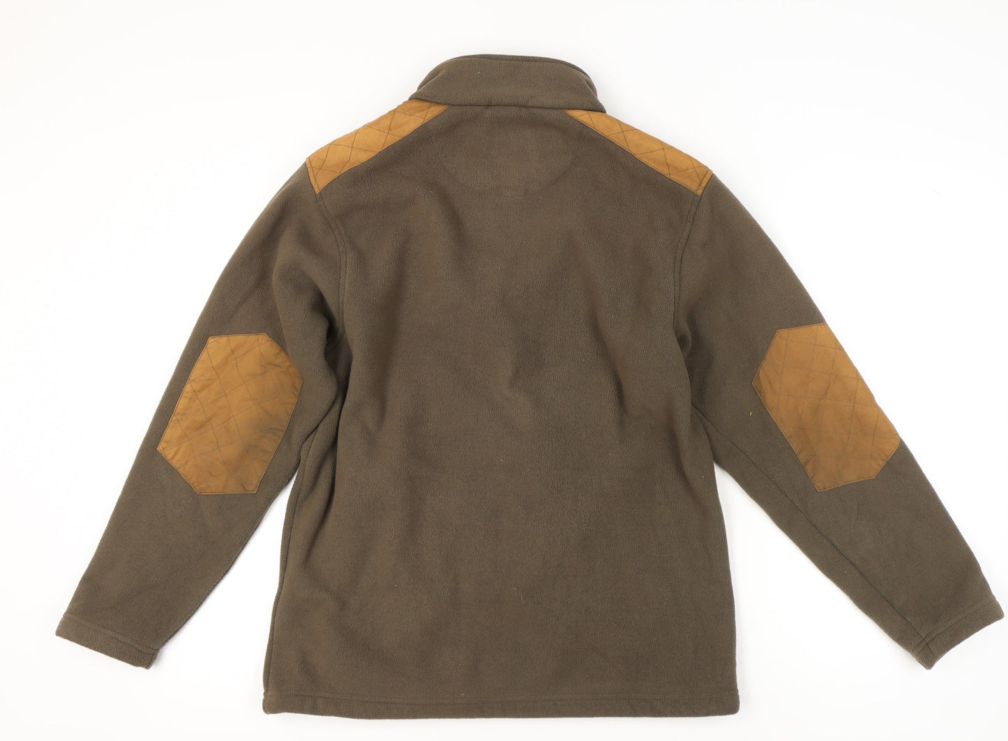 Regatta Mens Brown Fleece Outdoor Jacket Size M 40in Quilted Trim