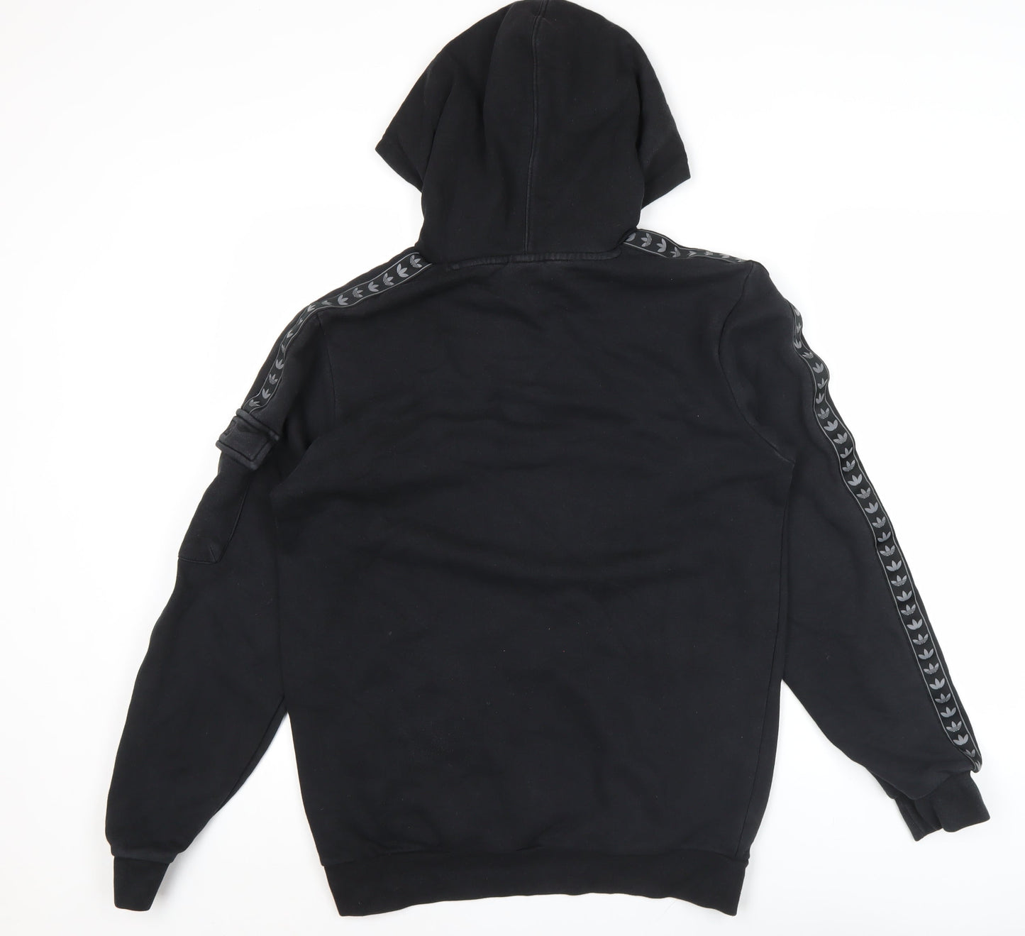 Adidas Boys Black Pullover Hoodie 15-16 Years XL Logo Sports Casual
