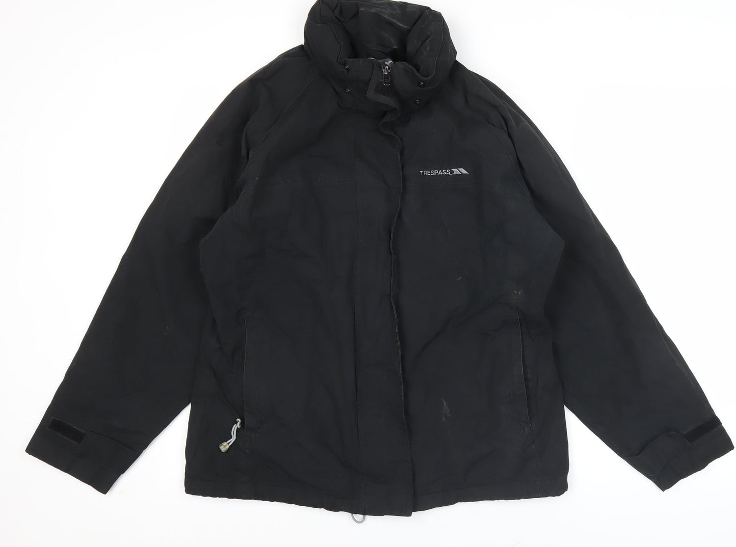 Trespass Men's Black Waterproof Windproof Jacket Coat L Outdoor