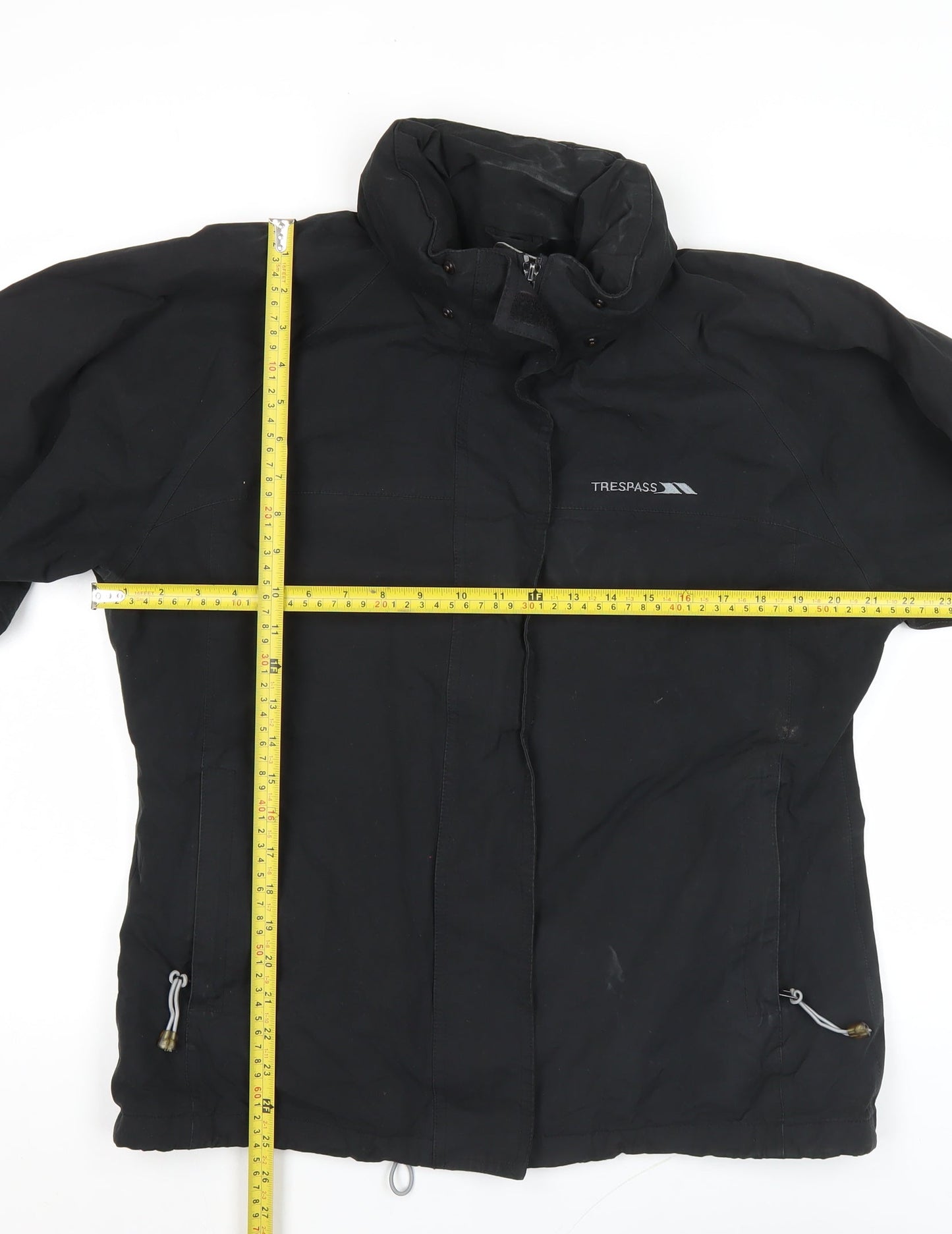 Trespass Men's Black Waterproof Windproof Jacket Coat L Outdoor