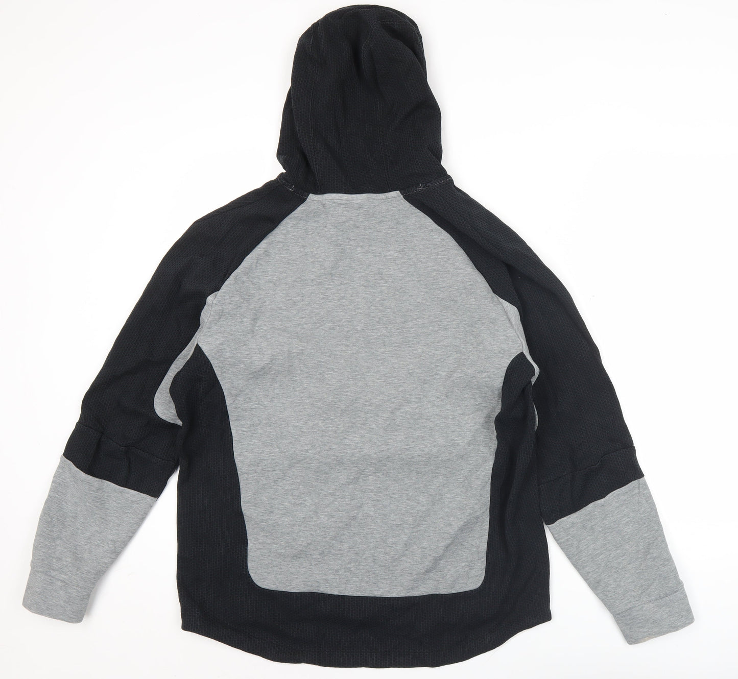 Puma Men's Grey Black Pullover Hoodie L Regular Fit Sportswear