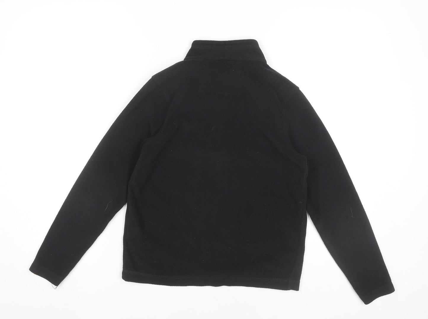 Regatta Boys Black Fleece Pullover Sweatshirt 11-12 Years 1/4 Zip Outdoor