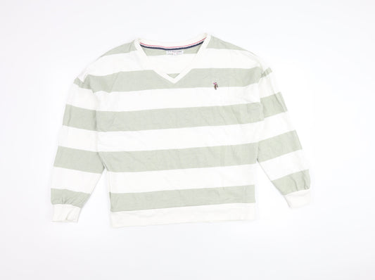 Womens UK 10 Regular U.S. Polo Assn. Green Pullover Sweatshirt