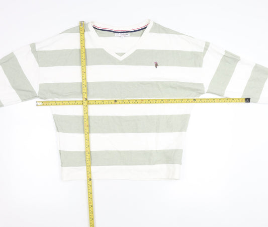 Womens UK 10 Regular U.S. Polo Assn. Green Pullover Sweatshirt