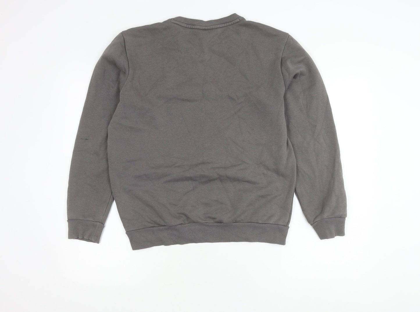 Puma Men’s Grey Small Sweatshirt Pullover Crew Neck Logo