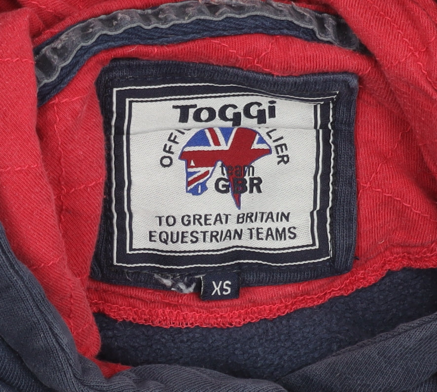 Toggi Women’s Navy Hoodie XS Great Britain Embroidered Cotton