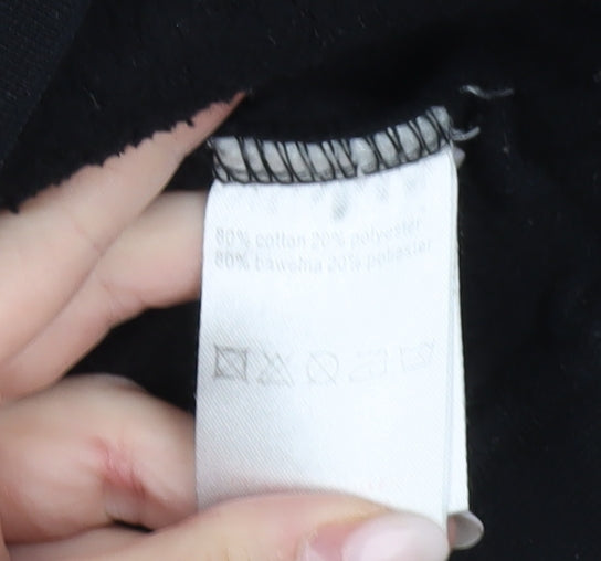 Umbro Men’s Black Full Zip Hoodie Size M Sportswear Cotton Blend