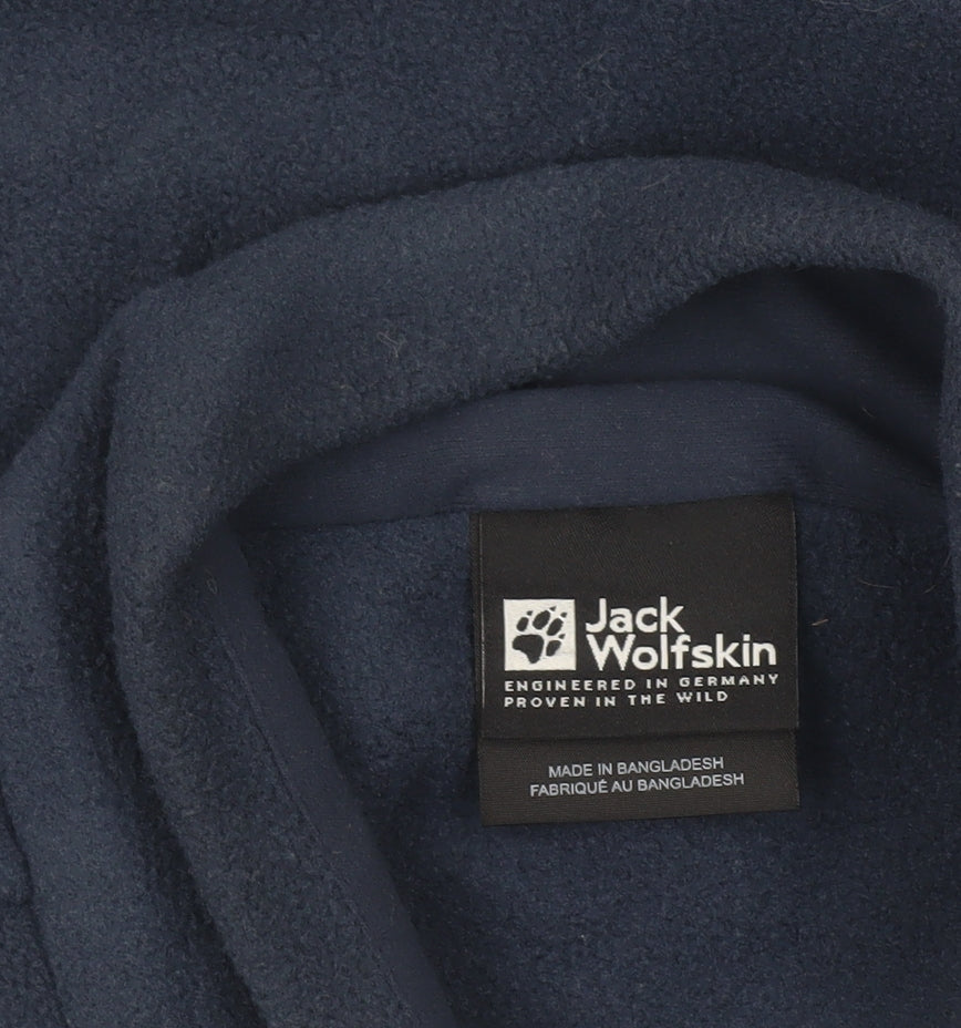 Jack Wolfskin Men's Blue Fleece Jacket Size L 40in Zip Outdoor