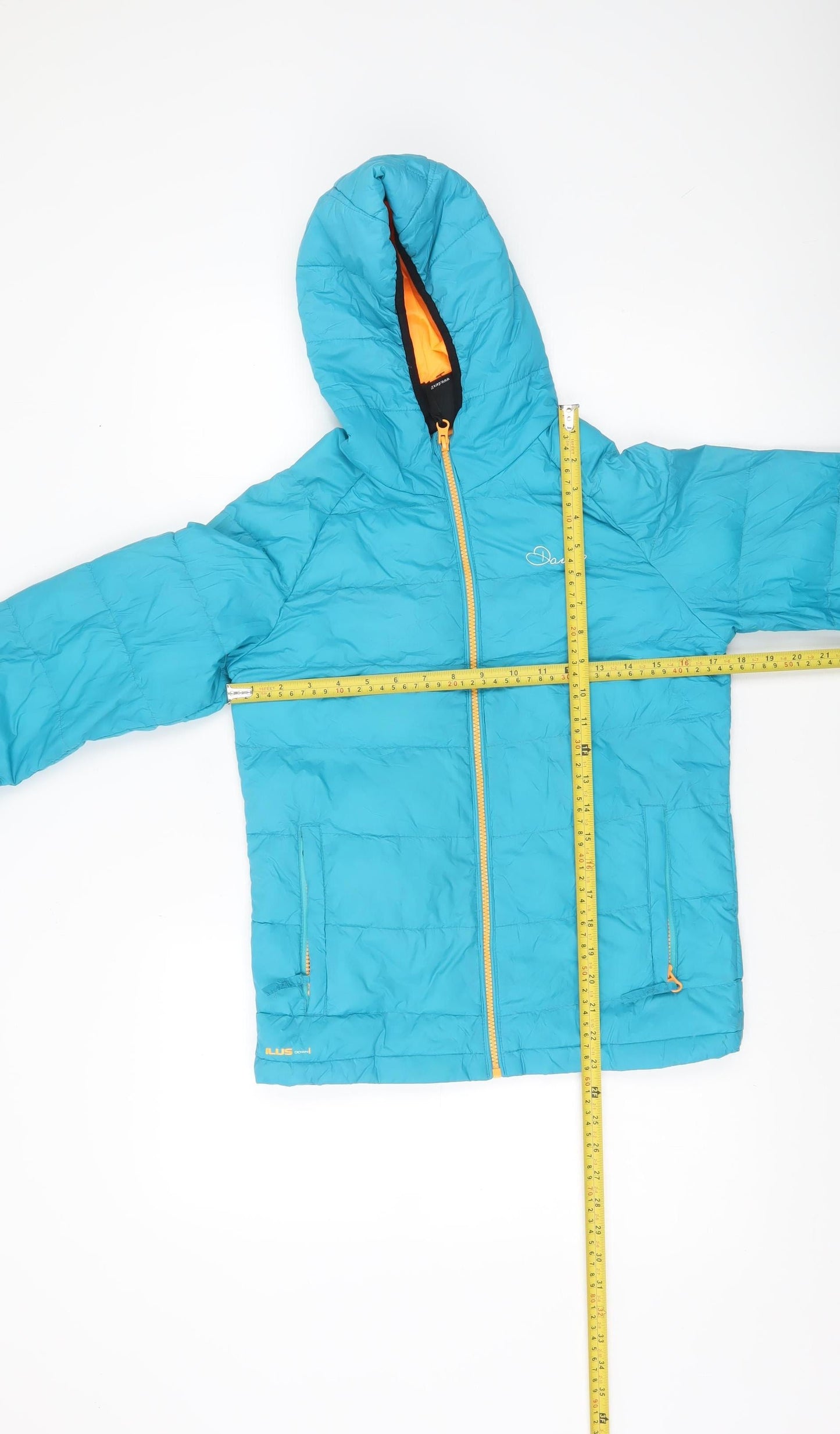 Dare 2b Boys Blue Hooded Puffer Jacket Age 13 Insulated Winter Coat