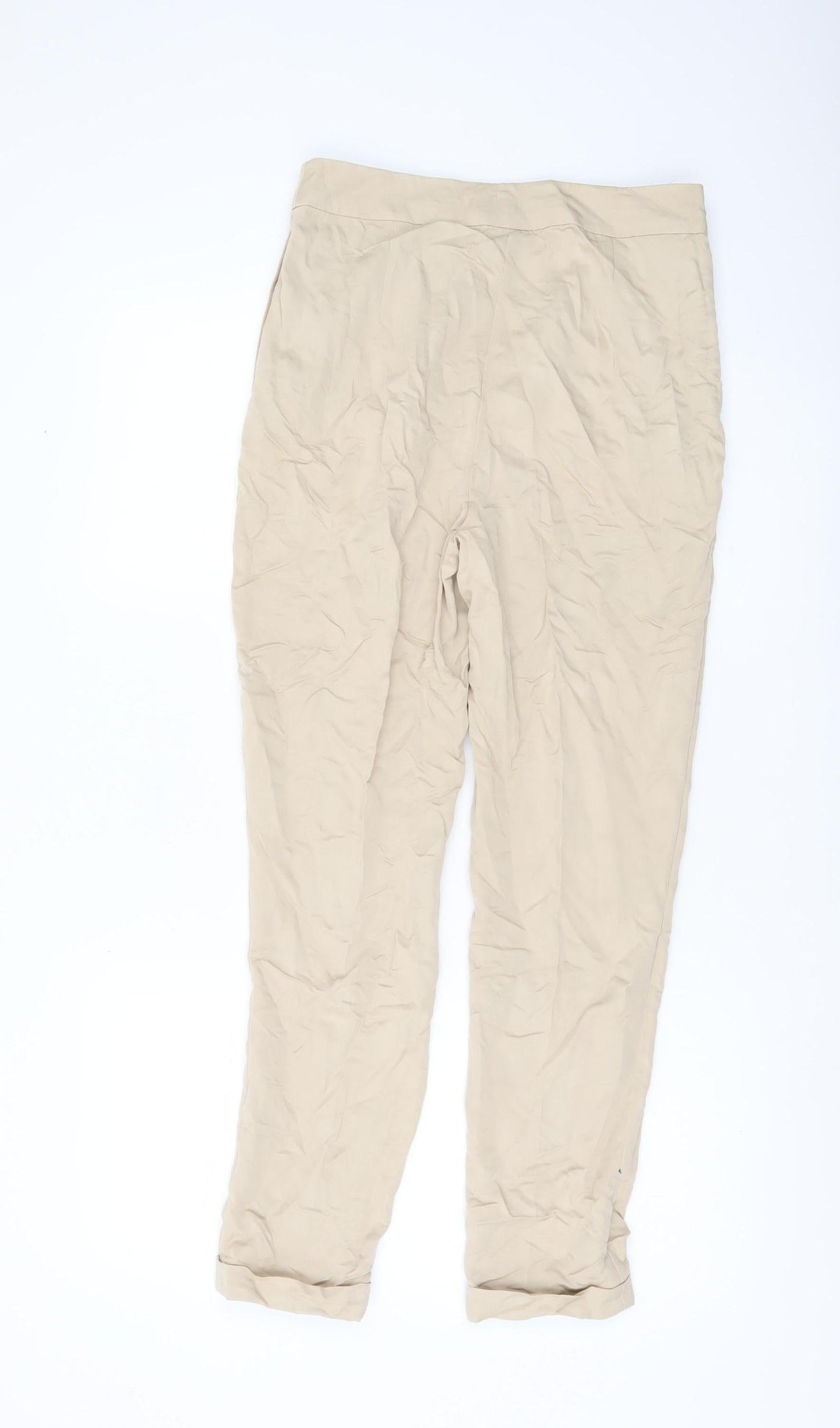 L.K. Bennett Women’s Beige Chino Trousers Size 6 Regular Fit