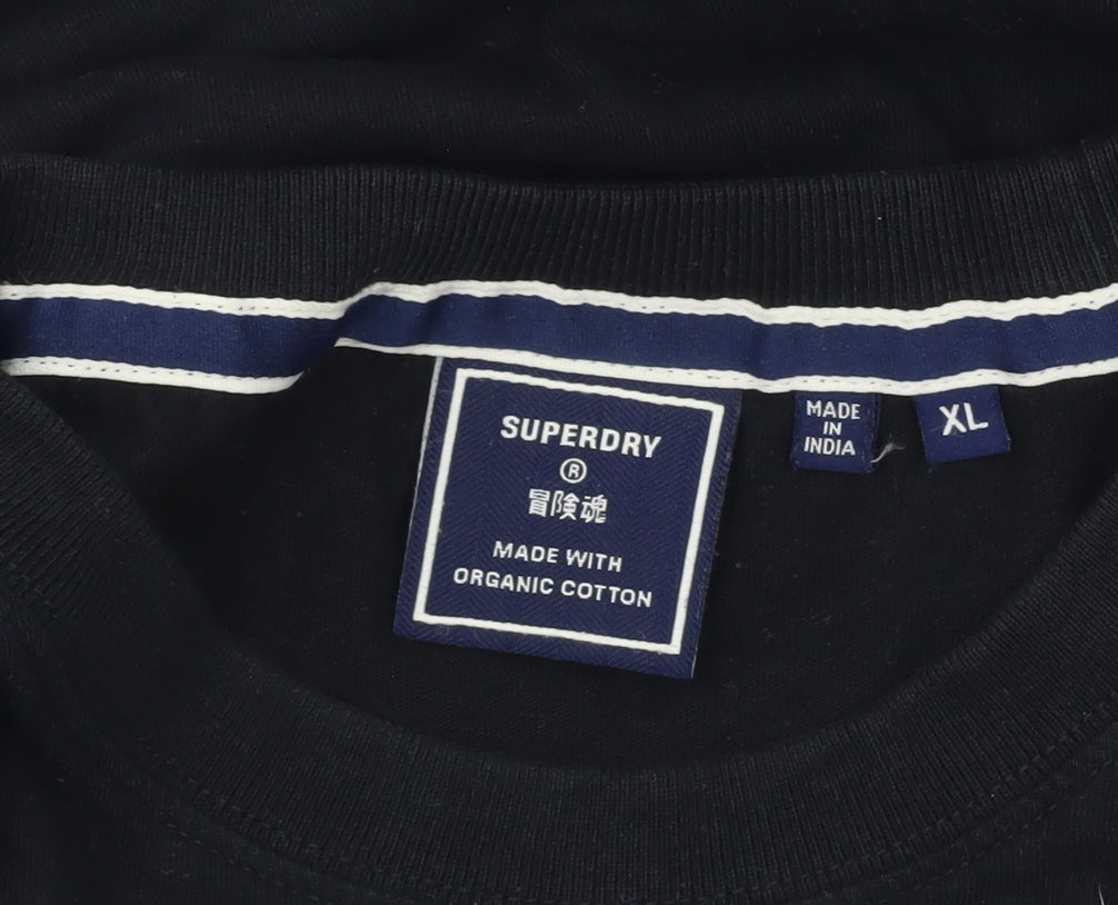 Superdry Men’s Black XL Long Sleeve Cotton Casual Shirt