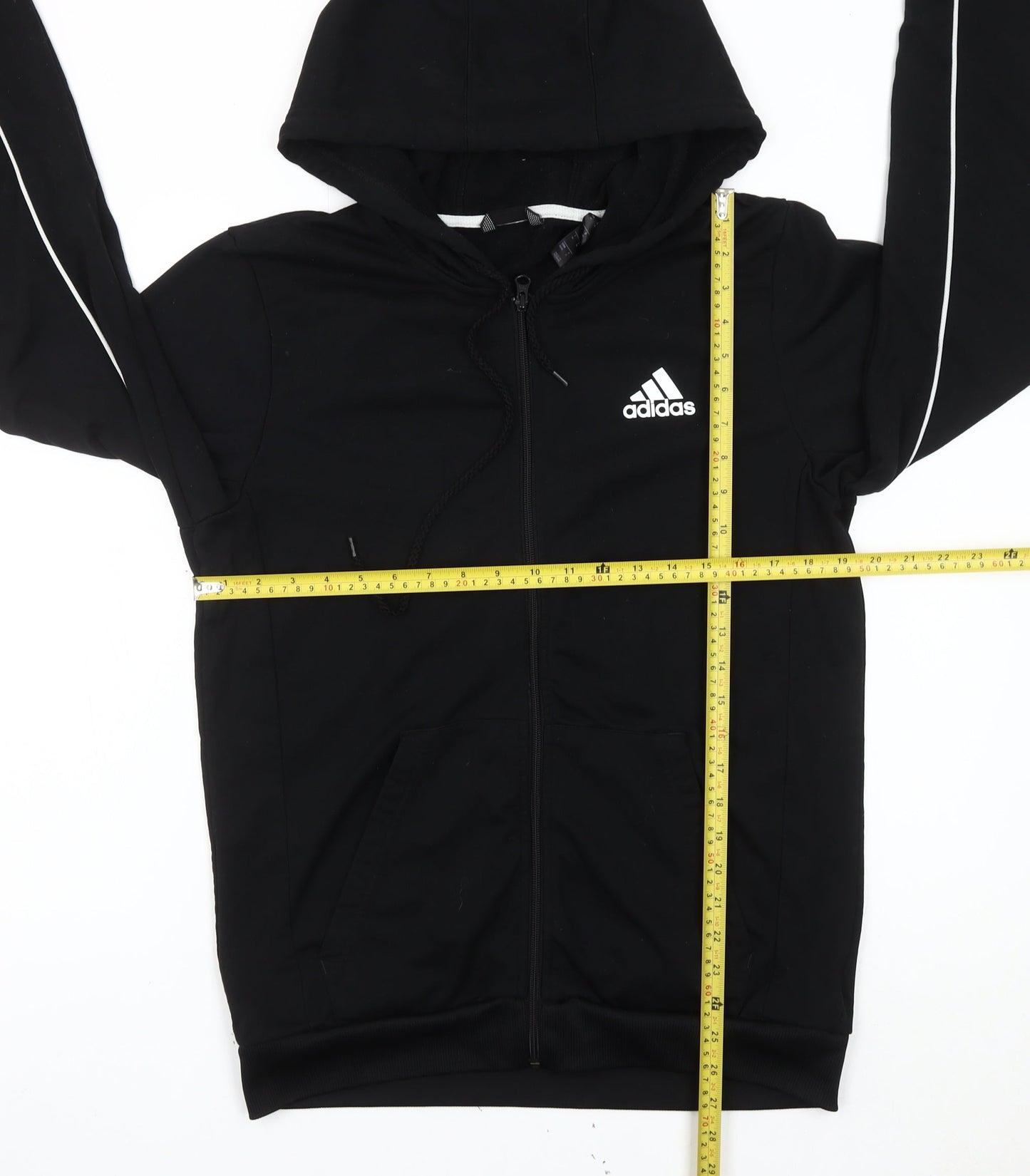 Adidas Men’s Black Full Zip Hoodie Size M Sports Climalite