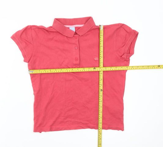 Champion Womens Red XL Polo Shirt Short Sleeve Cotton Casual