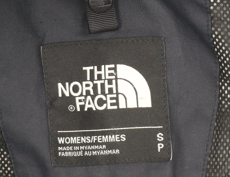 The North Face Womens Black Small Waterproof Hooded Rain Jacket