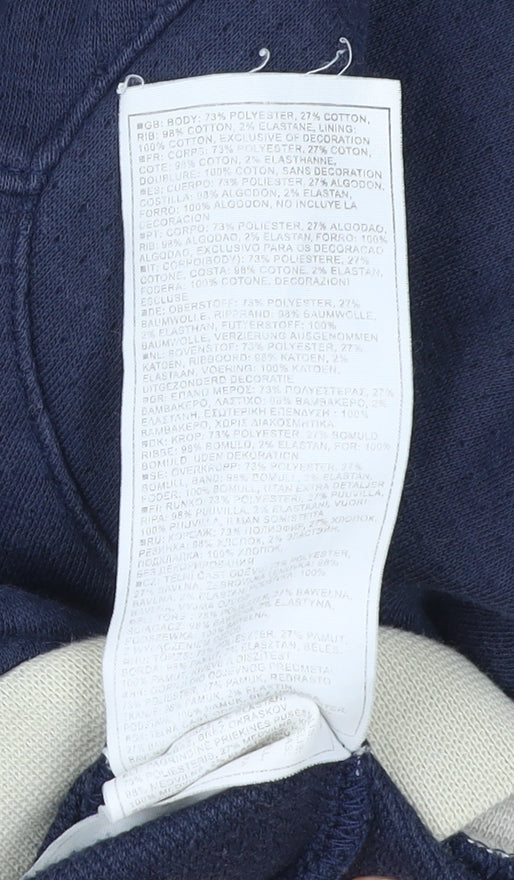 Nike Men's Blue XL Full Zip Hoodie Jacket with Logo & Pockets