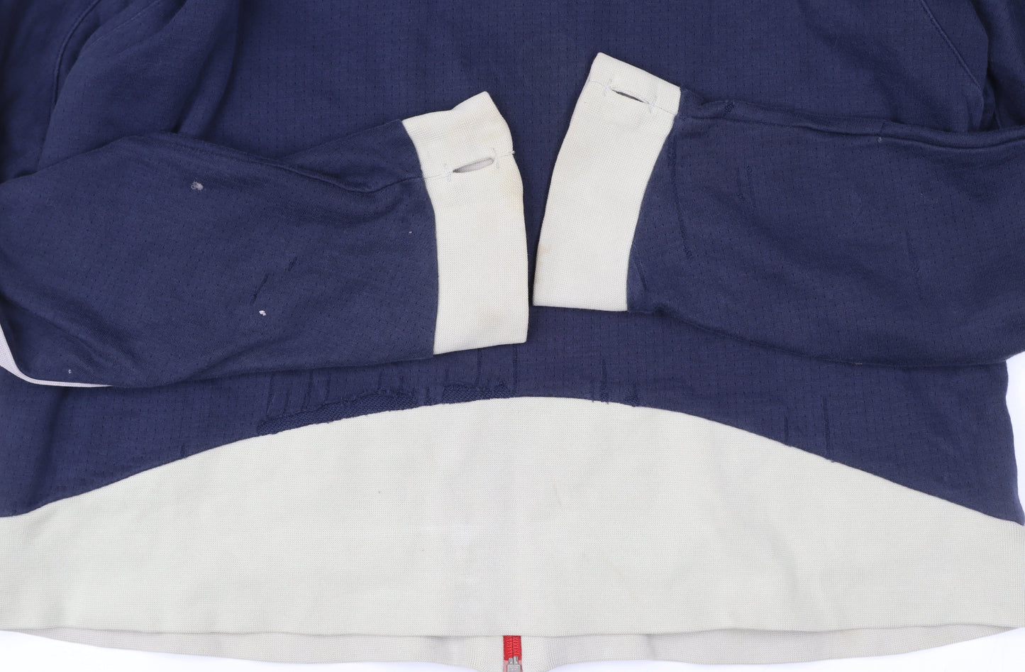 Nike Men's Blue XL Full Zip Hoodie Jacket with Logo & Pockets