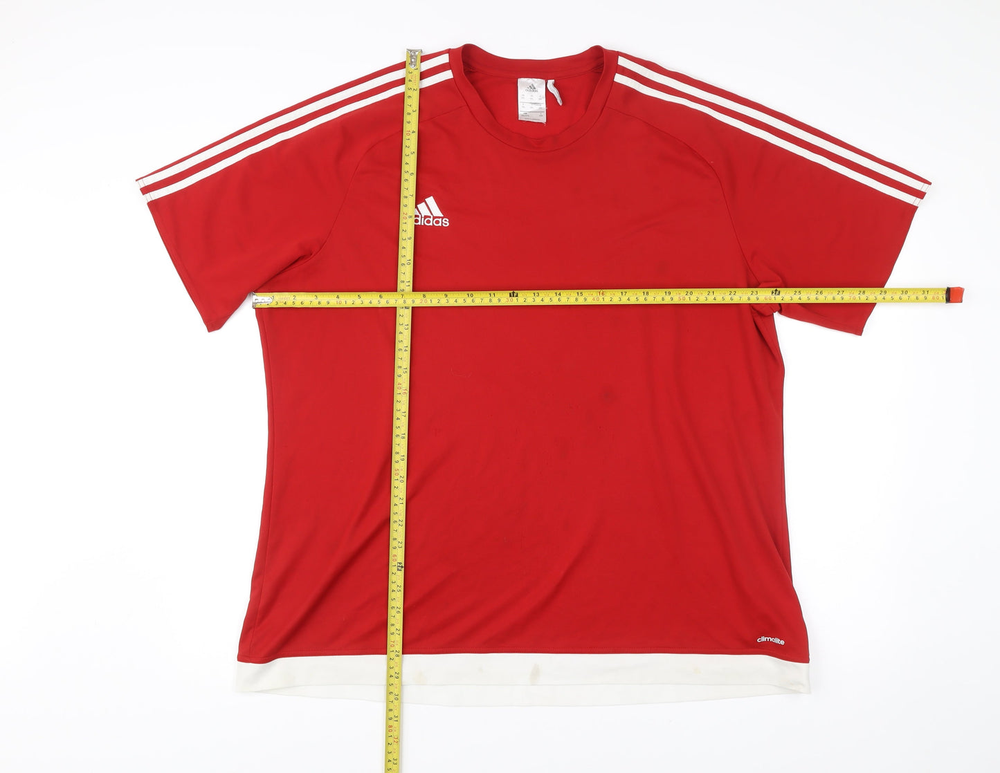 Adidas Men’s Red 2XL Football Training Jersey T-Shirt Climalite