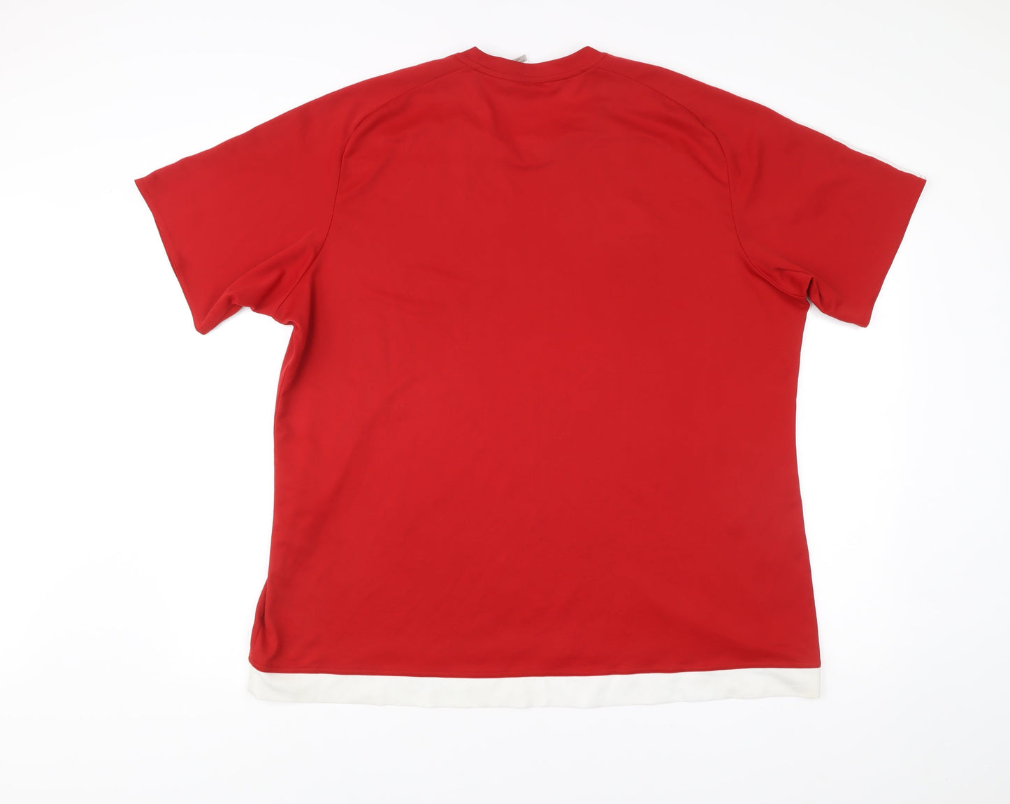 Adidas Men’s Red 2XL Football Training Jersey T-Shirt Climalite