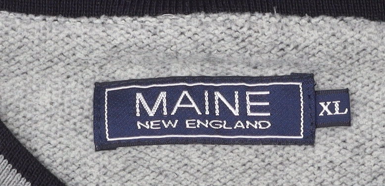 Additional view of Maine New England Men’s Grey XL V-Neck jumper