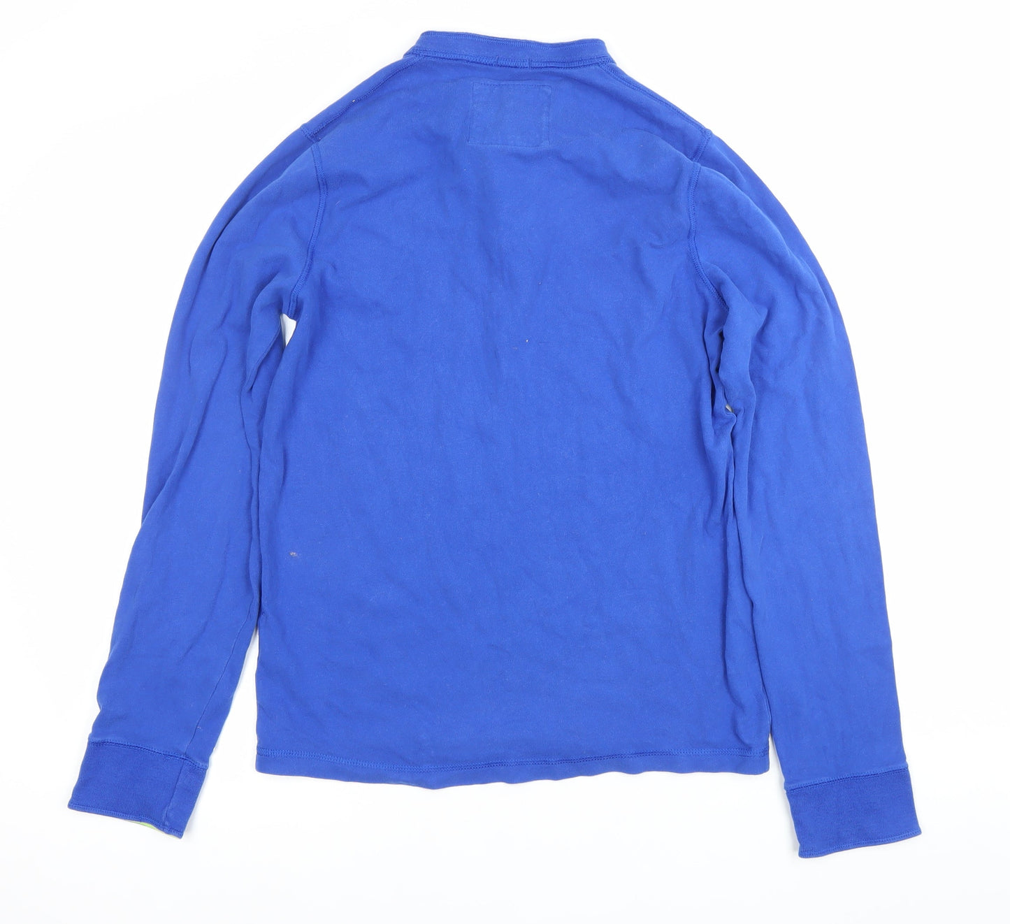 Abercrombie & Fitch Men’s Blue Henley Sweatshirt Size L