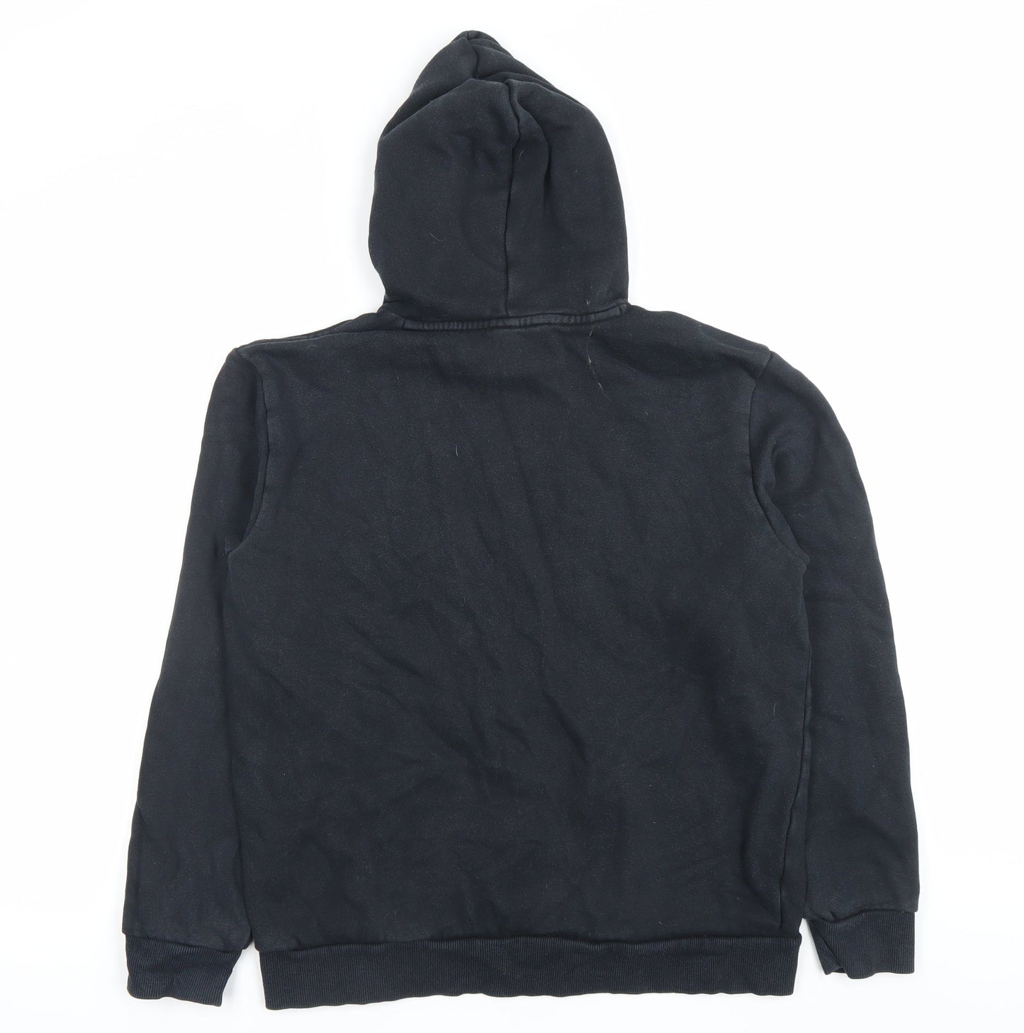 Puma Boys Black Pullover Hoodie M Regular Fit Logo Sportswear