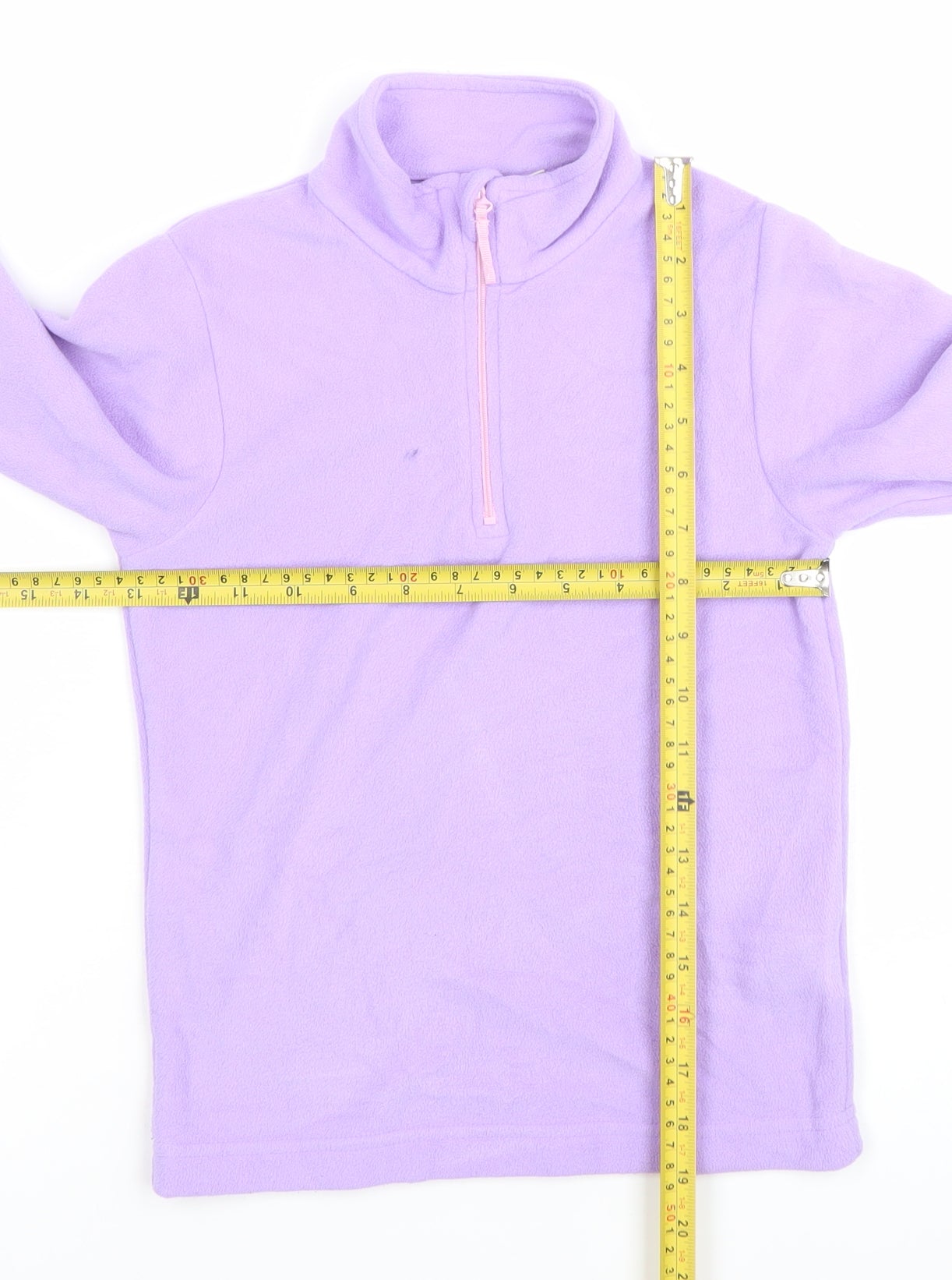 Mountain Warehouse Girls Purple Fleece 1/2 Zip Sweatshirt 7-8 Years